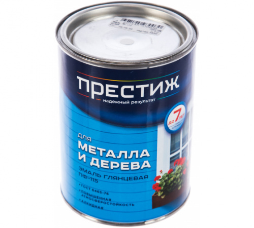 Эмаль ПФ-115 черная (0,9 кг) Престиж