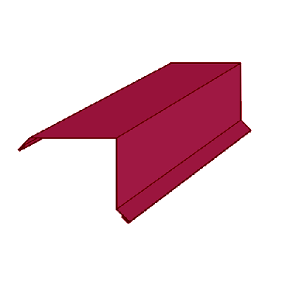 Планка ветровая 100/85/2000 полимерное покрытие вишневая 3005