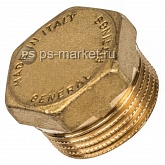 Заглушка латунная 3/4", НР 