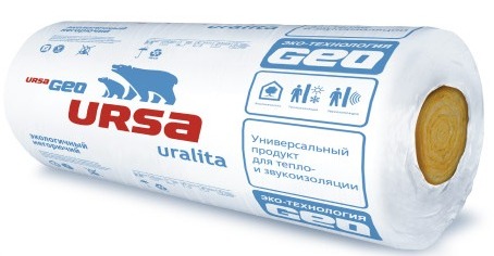 Утеплитель Урса Мини 2-6560х610х50 мм (8 м2/0,4 м3)
