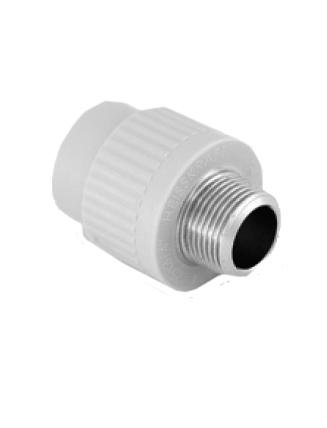Муфта комбинированная белая, 25х3/4", НР 