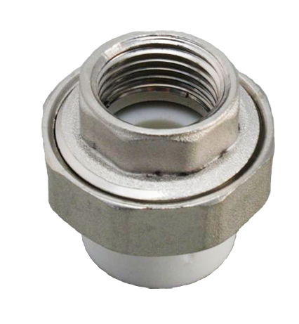 Муфта комбинированная разъемная белая, 20х1/2", ВР 