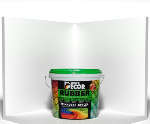 Краска резиновая Rubber №00 белоснежный 1 кг