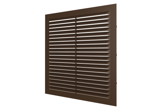 Решетка 2323 С коричневая (234х234)-