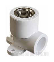 Уголок комбинированный с креплением 20х1/2", ВР 