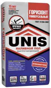 Наливной пол Юнис Горизонт универсальный (2-100 мм) (20 кг)