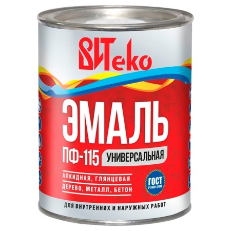 Эмаль ПФ-115 желтая ВИТеко 0,8 кг