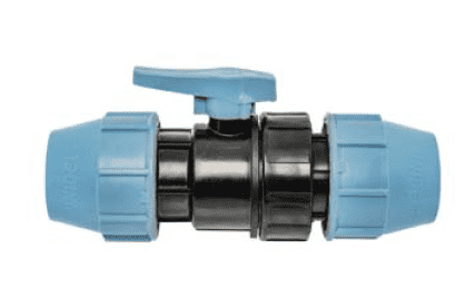 Кран шаровый ПНД 25 мм