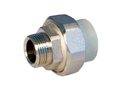 Муфта комбинированная разъемная белая, 25х1/2", НР 