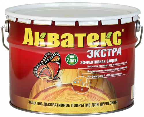 Акватекс-экстра сосна с воском Рогнеда 9 л