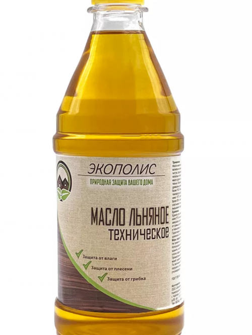 Масло льняное техническое нерафинированное 0,5 л