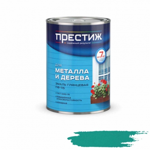 Эмаль ПФ-115 бирюзовая (0,9 кг) Престиж