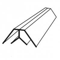 Угол внутренний для панелей ПВХ (3 мх10 мм)