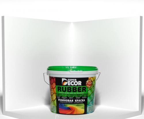 Краска резиновая Rubber №00 белоснежный 3 кг