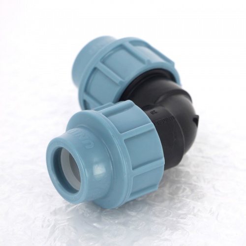 Отвод ПНД обжимной 90°, 25 мм 