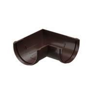 Угловой элемент 90 пластиковый шоколад (водосток)