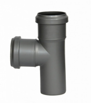 Тройник ПП 50х50 мм, 90° для внутренней канализации