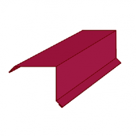 Планка ветровая 100/85/2000 полимерное покрытие вишневая 3005