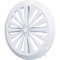 Решетка 10 RKU универсальная регулируемая D 180 с фланцем D 90-160