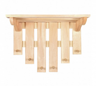 Вешалка-полка 6 крючков