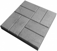 Плитка тротуарная бетонная Калифорния дерево 300х300х30 серая (11 шт/м2)