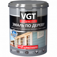 Эмаль ВД-АК-1179 по дереву стальная серая "Профи" 1 кг ВГТ