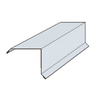 Планка ветровая 100/85/2000 оцинкованная (для жесткой кровли/профнастил,металлочерепица)