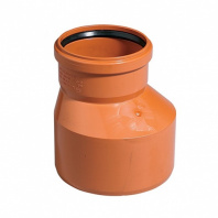 Переход эксцентрический ПВХ для наружной канализации 160х110 мм