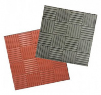 Плитка тротуарная бетонная Шахматки 300х300х30 серая (11 шт/м2)