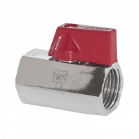 Кран шаровый латунный mini 1/2", ВР-ВР 