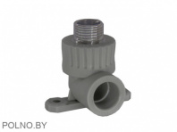 Уголок комбинированный с креплением белый, 20х1/2", НР 