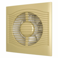 Вентилятор D 125 SLIM с обратным клапаном 5С, шампань