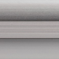 Угол 40х20 0,9 алюминий с резиновой вставкой-