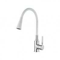 Смеситель Ledeme 4199-3 д/кухни, белый