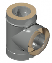 Тройник утепленный ДКУТР 150/250/90/1,0 нержавейка/оцинковка 430/Zn