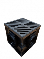 Дождеприемник Gidrolica 30х30 в сборе с чугунной решеткой