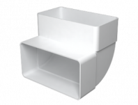 Колено вертикальное пластиковое 90 60х120 612 КВП