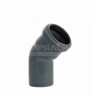 Отвод ПП для внутренней канализации 40 мм, 45°