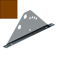 Стойка для снегозадержателя 420х145/2,0 коричневая 8017
