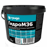 Гидроизоляционная мастика ГидроМЭБ (5 кг) битумная