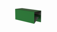 Планка защитная универсальная (25х22х2000) RAL 6005 зеленая