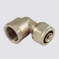 Уголок металлопластиковый латунный, 16х3/4", ВР 