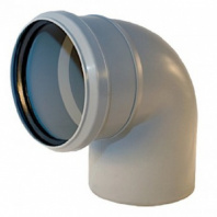 Отвод ПП для внутренней канализации 110 мм, 90°