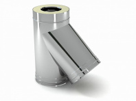 Тройник утепленный ДКУТР 120/220/45/1,0 нержавейка/оцинковка 430/Zn