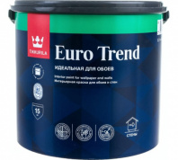 Краска EURO TREND Интерьерная для обоев и стен Тиккурила 2,7 л