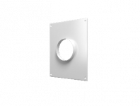 Площадка торцевая d 120 металлическая белая