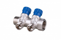 Коллектор с регулируемыми вентилями 2 выхода 3/4х16