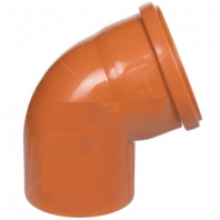 Отвод ПВХ для наружной канализации 160 мм, 67°