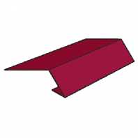 Планка карнизная 95/70/2000 полимерное покрытие вишневая 3005