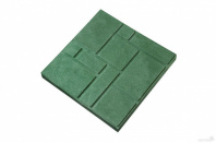 Плитка тротуарная полимернопесчаная 330х330х25 зеленая (9 шт/м2)